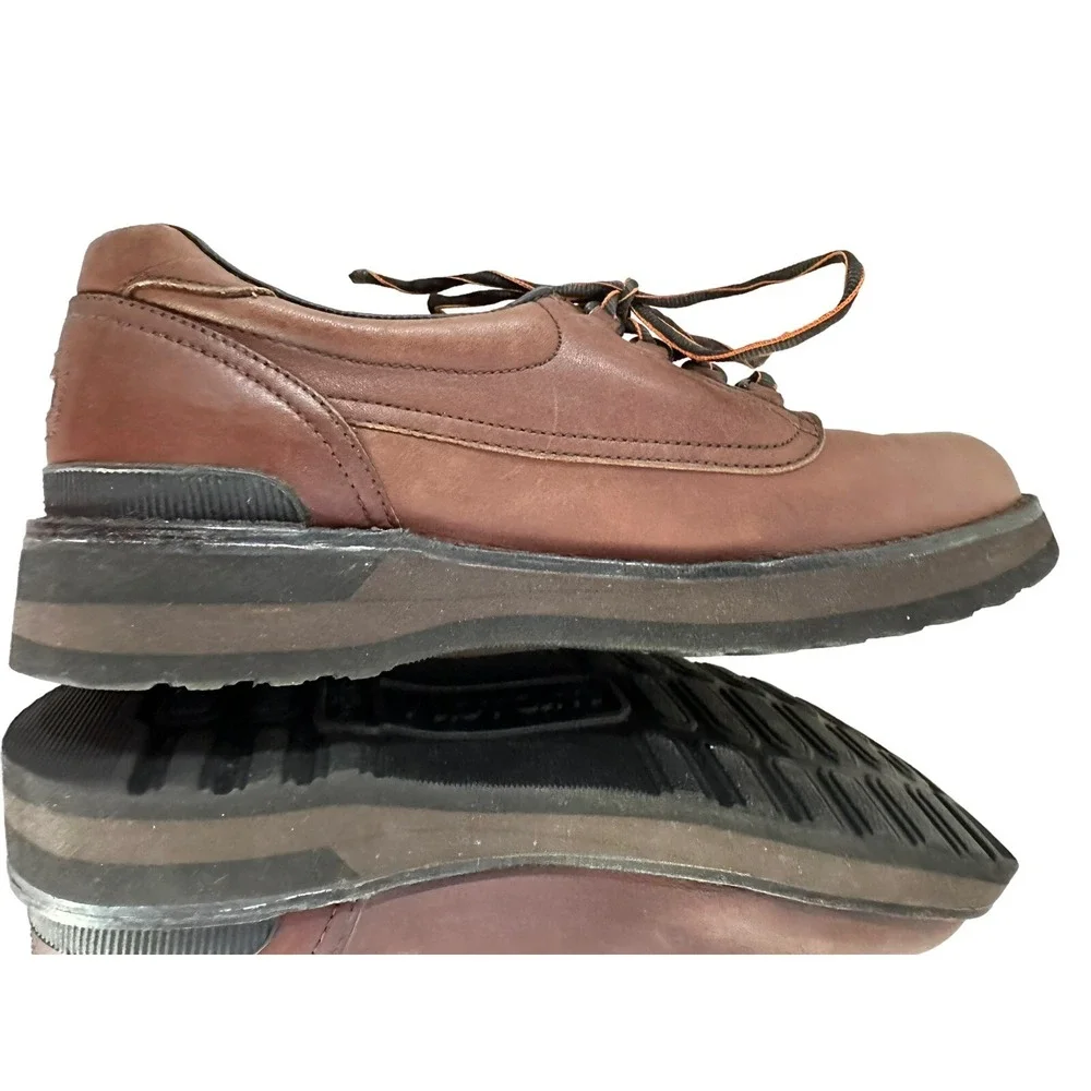 Rockport Vibram Men's Shoes 10 W  Brown Leather‎ Rugged Oxford Gore-Tex M9021